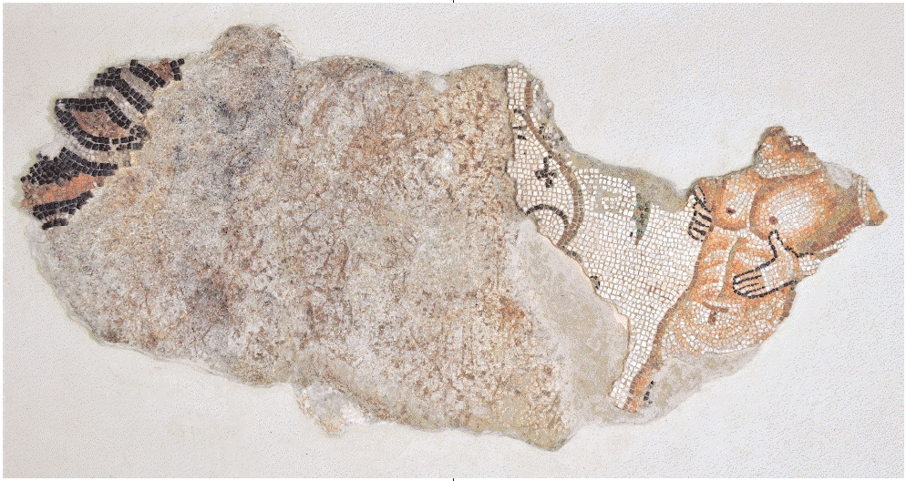 Porzione residua del terzo pannello del mosaico