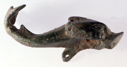 Il piccolo delfino in bronzo diventato un simbolo di Claterna