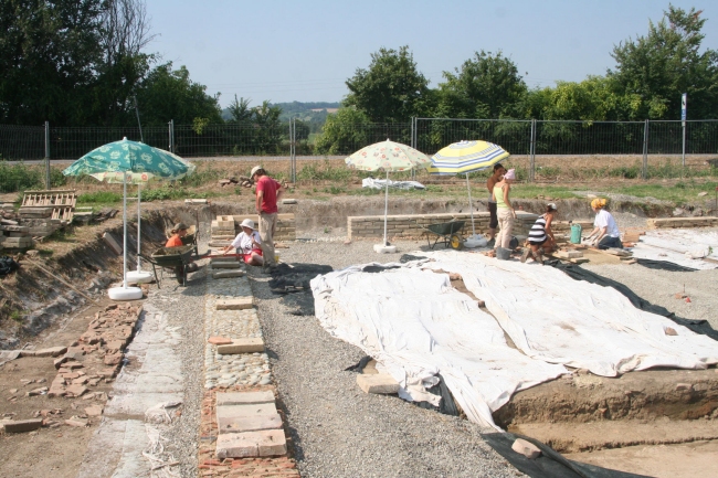 Panoramica dei lavori in pieno svolgimento