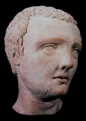 Testa di giovane imberbe (metà II sec. a.C.)