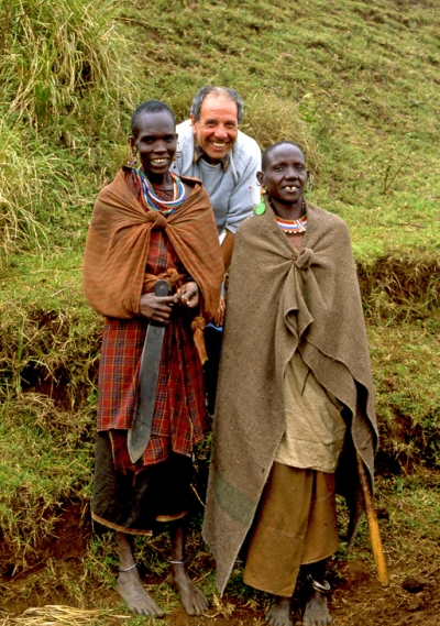 Giorgio Bardella in un suo viaggio in Africa
