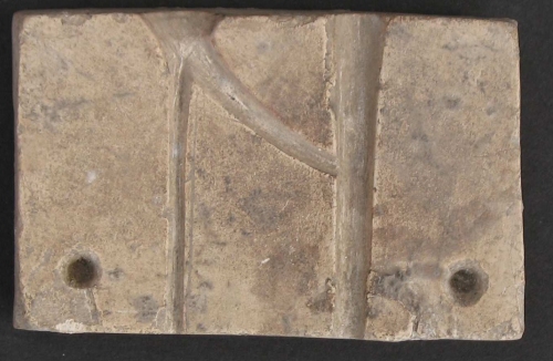 Valva di matrice lapidea per lettera N (VIII secolo). Comacchio (FE)