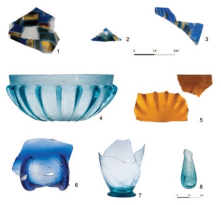 Coppe e fondi di coppe in vetro