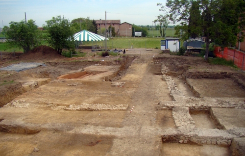 Veduta panoramica dell'area oggetto delle indagini archeologiche