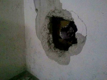 Cos dev'essere apparso il gruzzolo a Vittorio Gambi al momento della scoperta nel 1993 (ricostruzione Roberto Macri, SBAER)