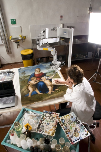 Il restauro della "Madonna del Cardellino" di Raffaello Sanzio