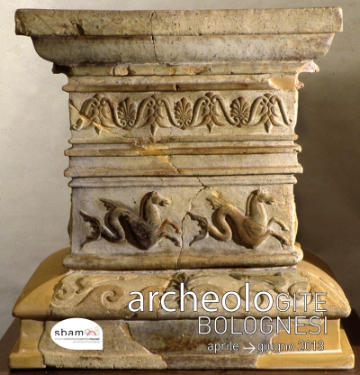 Puteale in argilla dalla casa due di Marzabotto, rilievo con raffigurazione di ippocampo, V sec. a. C., Museo Nazionale Etrusco Pompeo Aria di Marzabotto. Foto Roberto Macr, Soprintendenza per i Beni Archeologici dellEmilia Romagna