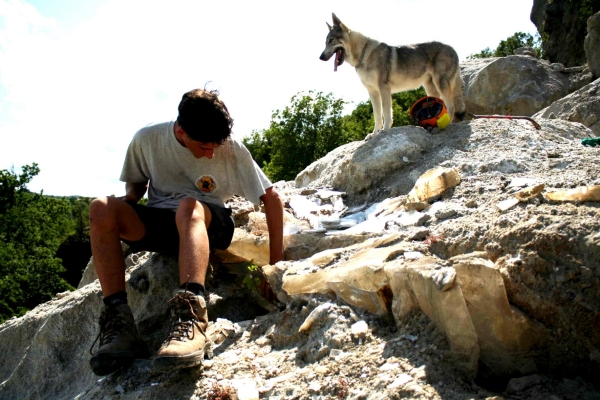 lapis specularis in superficie nella Vena del Gesso Romagnola