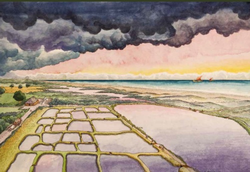 Ricostruzione delle saline romane di Cervia
