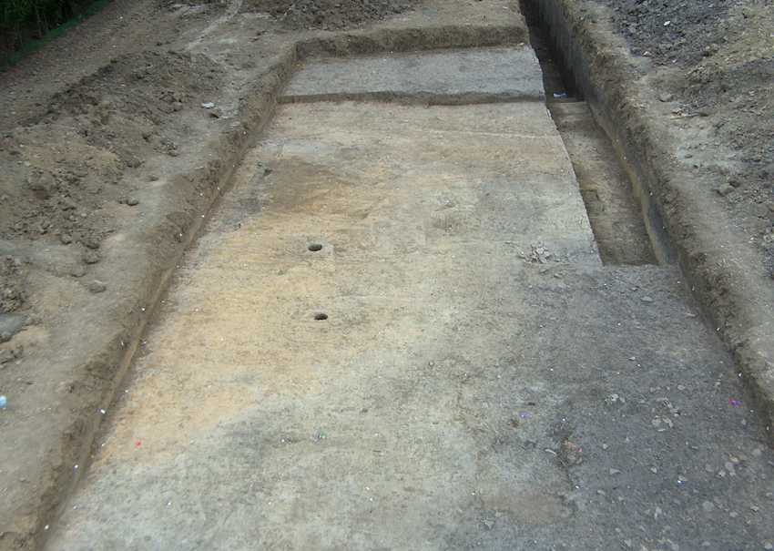 Un'immagine del settore 1 in fase di scavo