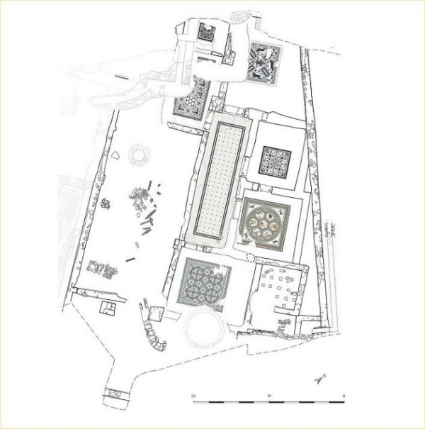 Planimetria della domus "del Chirurgo" (età imperiale)