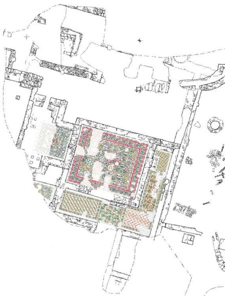 Planimetria del palazzo di  età tardoantica (V-VI secolo)